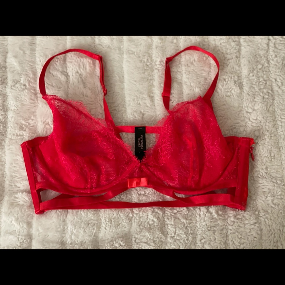 VS VERY SEXY UNLINED DEMI red size 36D
